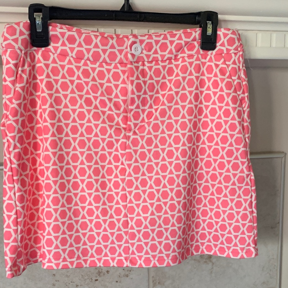 Vibrant Pink Geometric Golf⛳️ or Tennis🎾Skirt